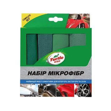 Набір серветок з мікрофібри TURTLE WAX 4шт. 5018857017091 фото